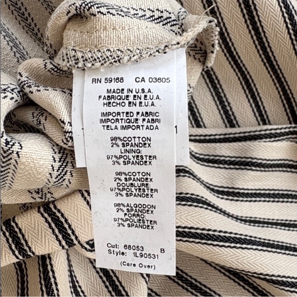 NWT Karen Kane Island Rhythm Stripe
Crop Pants Size 12 Retail $158.00 - Picture 10 of 11